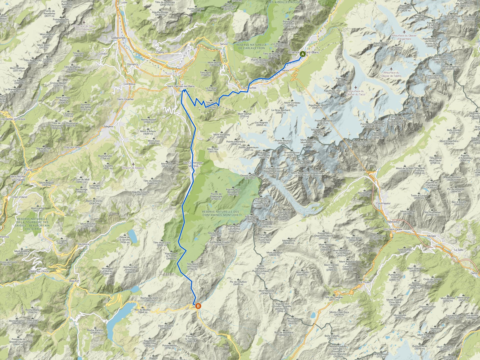 The best running trails around Chamonix-Mont-Blanc | Komoot